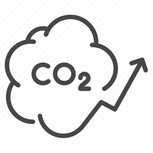 Carbon, co2, pollution, increase, smoke, growth, emission icon - Download on Iconfinder