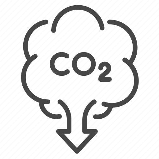 Carbon, co2, pollution, decrease, down, low, smoke icon - Download on Iconfinder