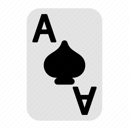 Ace of spades, playing cards, card game, gambling, game, casino, poker icon - Download on Iconfinder