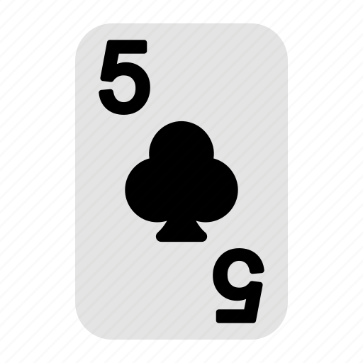 Five of clubs, playing cards, card game, gambling, game, casino, poker icon - Download on Iconfinder