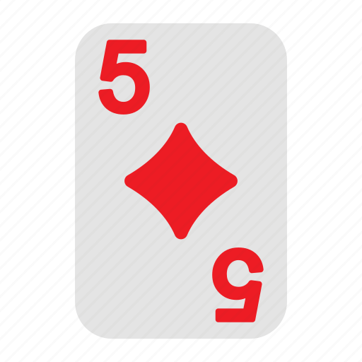 Five of diamonds, playing cards, card game, gambling, game, casino, poker icon - Download on Iconfinder