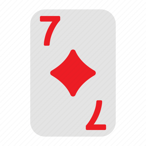 Seven of diamonds, playing cards, card game, gambling, game, casino, poker icon - Download on Iconfinder