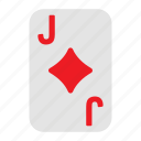 jack of diamonds, playing cards, card game, gambling, game, casino, poker