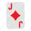 jack of diamonds, playing cards, card game, gambling, game, casino, poker 