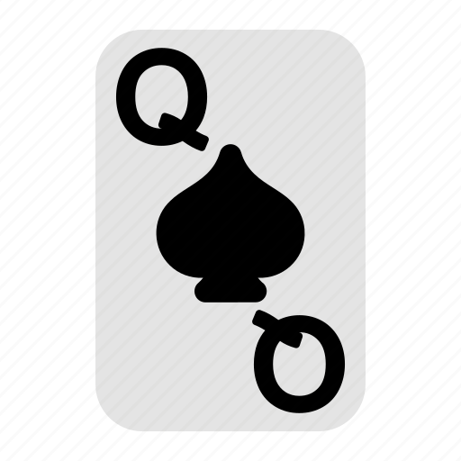 Queen of spades, playing cards, card game, gambling, game, casino, poker icon - Download on Iconfinder