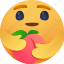 care, emoji, for, peach 