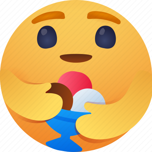 Care, emoji, with, icecream icon - Download on Iconfinder