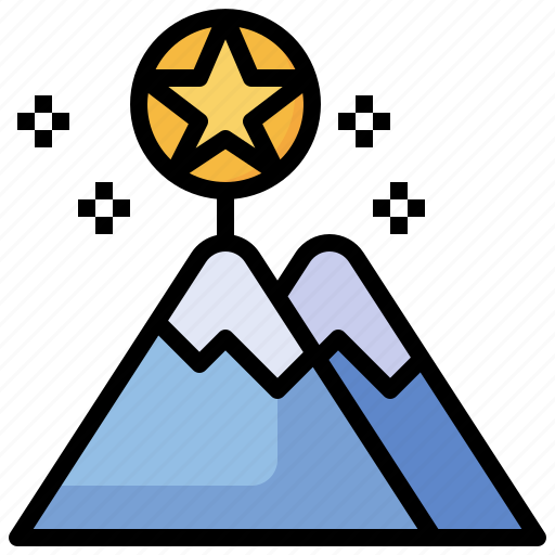 Goal, mountain, summit, aim, business icon - Download on Iconfinder