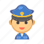 cop, job, law, officer, policeman, security, uniform 