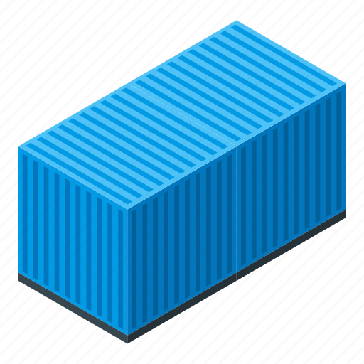 Car, cartoon, container, dockyard, isometric, sky, transportation icon - Download on Iconfinder