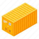 business, car, cargo, cartoon, container, isometric, storage