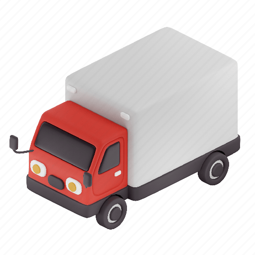 Truck, 3d car, 3d red truck, red truck, 3d car3d cars, 3d colorful car 3D illustration - Download on Iconfinder