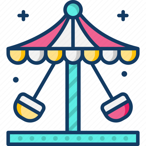 Architecture and city, carnival, carousel, fairground, swings icon - Download on Iconfinder