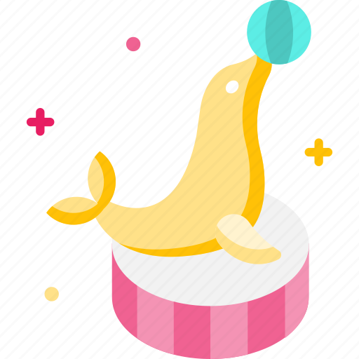 Animal, carnival, circus, entertainment, seal icon - Download on Iconfinder