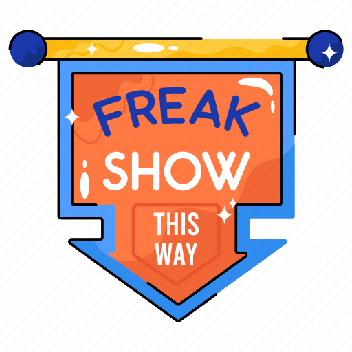 Freak, show, bright, black, horror icon - Download on Iconfinder