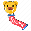 welcome, decoration, text