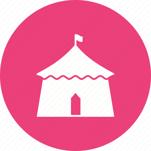 Circus, colorful, event, flag, fun, tent icon - Download on Iconfinder
