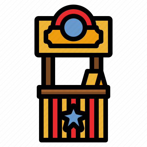 Ticket, box, office, booth, fairground icon - Download on Iconfinder