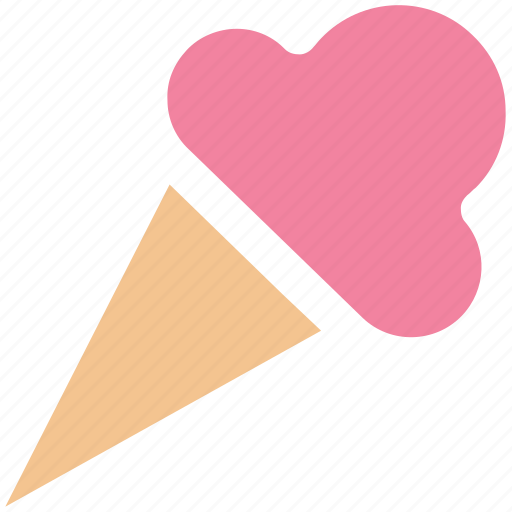 Cone, cone ice cream, dairy product, dessert, frozen dessert, ice cream icon - Download on Iconfinder