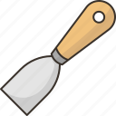 spatula, scrape, renovation, construction, hardware