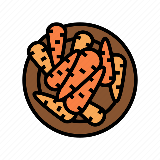 Sauteed, carrot, vitamin, juicy, vegetable, salad icon - Download on Iconfinder