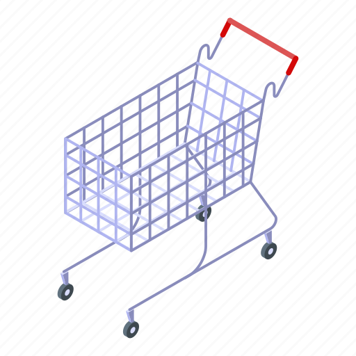 Business, cart, cartoon, computer, isometric, silhouette, supermarket icon - Download on Iconfinder