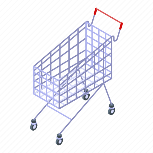 Business, cart, cartoon, computer, isometric, metal, shop icon - Download on Iconfinder