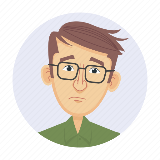 Eyeglasses, man, face, avatar icon - Download on Iconfinder