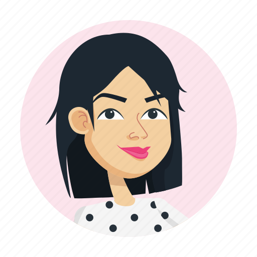 Brunette, woman, avatar icon - Download on Iconfinder