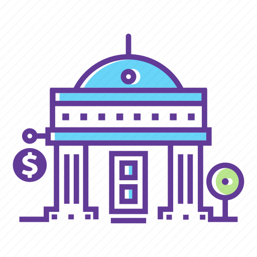 Bank, building, cartoon city, cash, city, finance, money icon - Download on Iconfinder