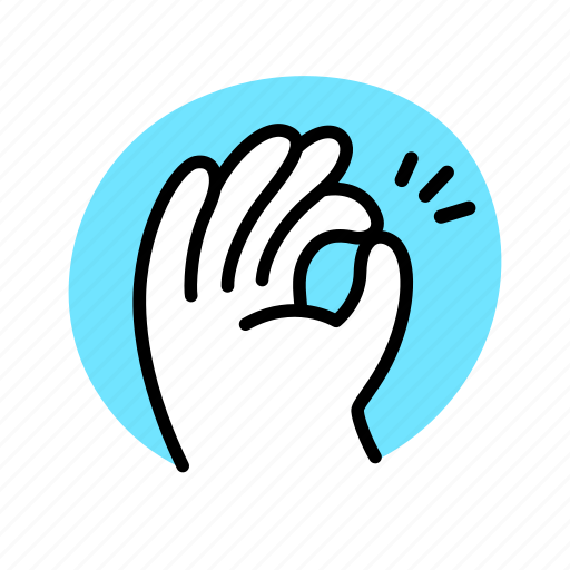 Ok, good, hand, gesture, ok sign, done, doodle icon - Download on Iconfinder
