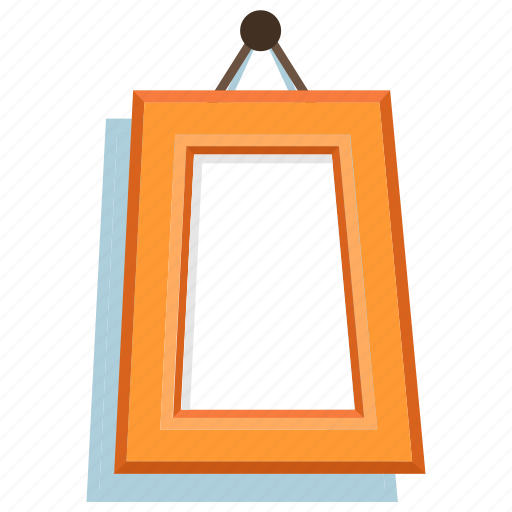 Cartoon frame, hanging frame, photo frame, picture frame, portrait frame icon - Download on Iconfinder