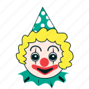 clown, happy, birthday, celebration, expression, party, smiley