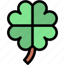 clover, four, leaf, good, luck, nature, cultures, irish, botanical