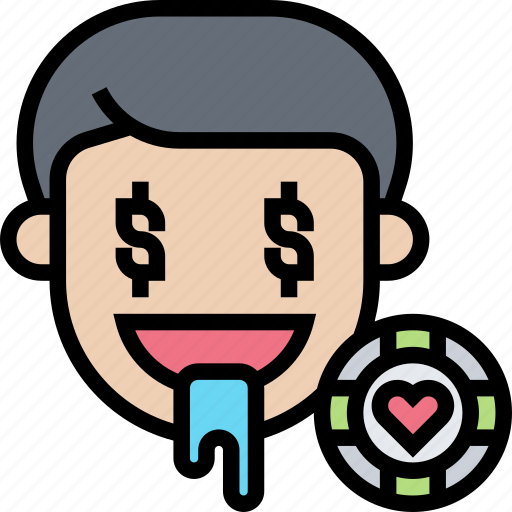 Bonus, jackpot, money, greedy, man icon - Download on Iconfinder