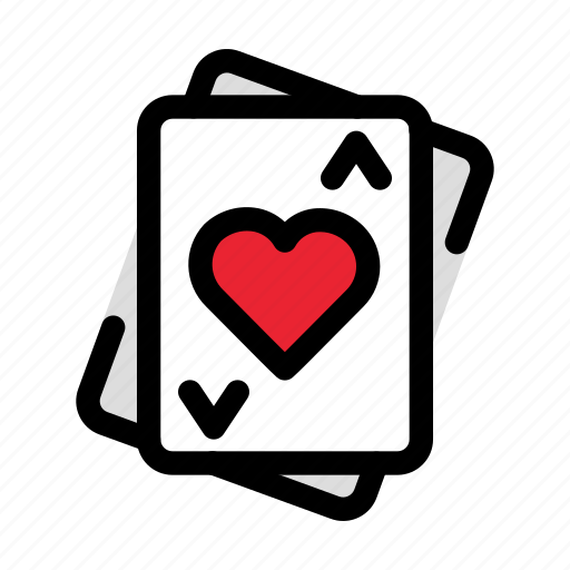 Gambling, casinogamble, heart, cards icon - Download on Iconfinder