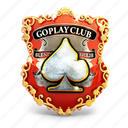 badge, casino, gold, prize, shield
