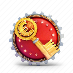 Badge, euro, key, medal, prize icon - Download on Iconfinder