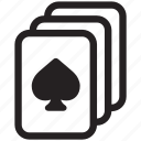 ace, card game, casino, deck, playing cards, poker, spades