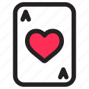ace, card game, casino, gambling, hearts, playing cards, poker