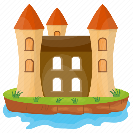 Castle tower, fort, historical place, island castle, monument icon - Download on Iconfinder
