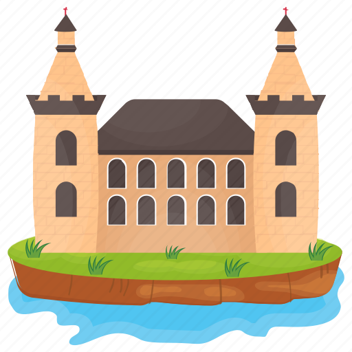 Castle, castle building, fort, kingdom castle, medieval castle icon - Download on Iconfinder