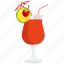 alcohol, beverage, cherry, cocktail, drink, glass, shake 