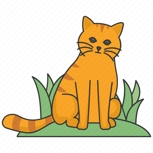 Cat, pet, feline, tabby, yellow icon - Download on Iconfinder