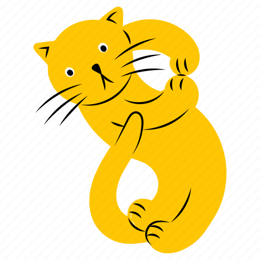 Cat, number, 8, eight, number 8, pose, animal icon - Download on Iconfinder