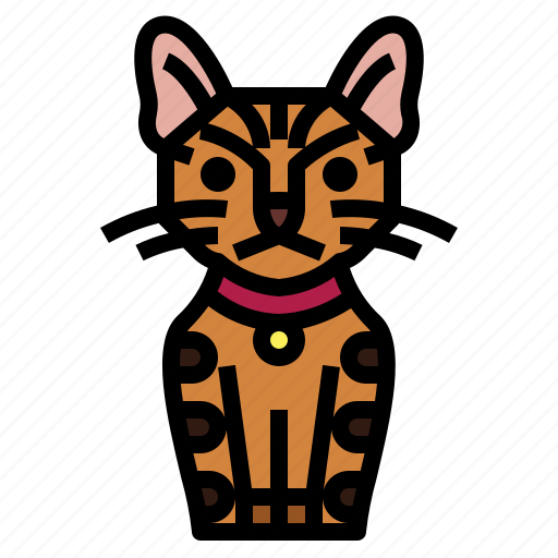 Toyger, cat, breeds, animal icon - Download on Iconfinder