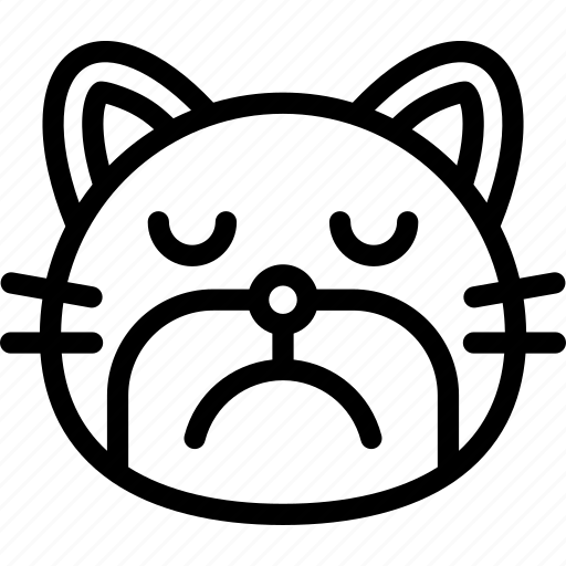 Cat, emoji, emoticon, sad, smiley icon - Download on Iconfinder