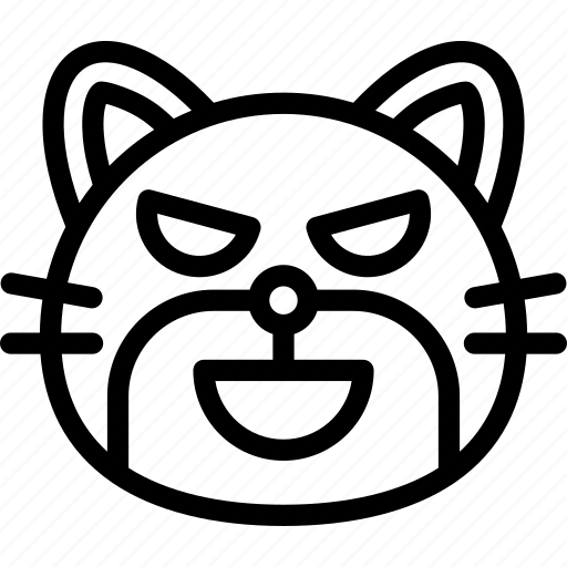 Cat, emoji, emoticon, evil, kitty, smiley icon - Download on Iconfinder