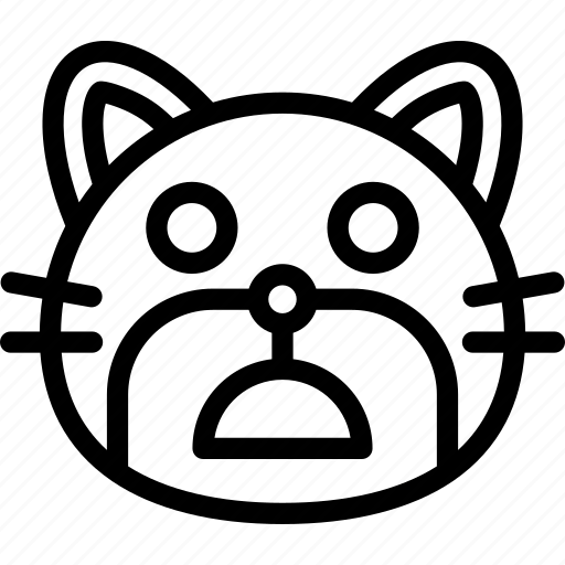 Cat, emoji, emoticon, shocked, smiley icon - Download on Iconfinder