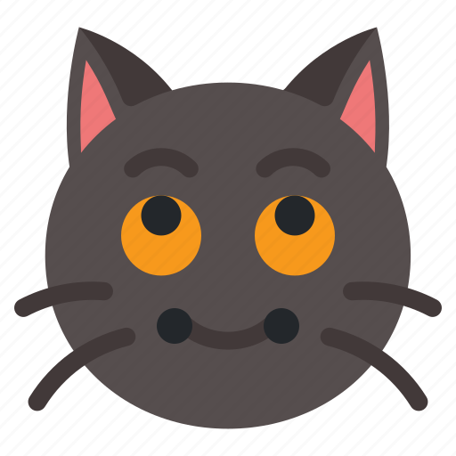 Blush, cat, animal, expression, emoji icon - Download on Iconfinder